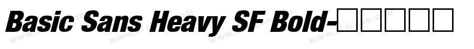 Basic Sans Heavy SF Bold字体转换